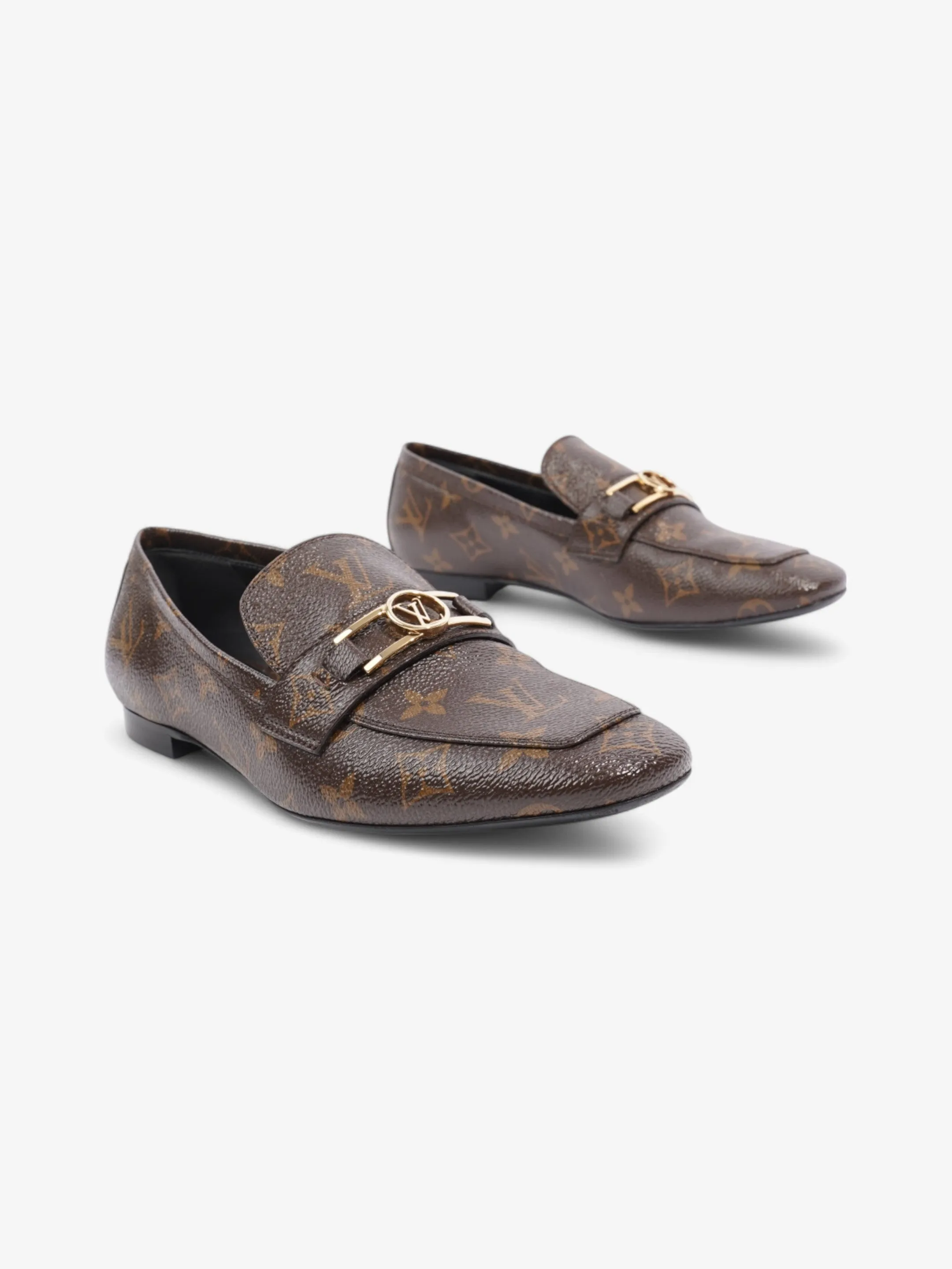 Louis Vuitton Upper Case Flat Loafer Monogram Coated Canvas EU 38 UK 5
