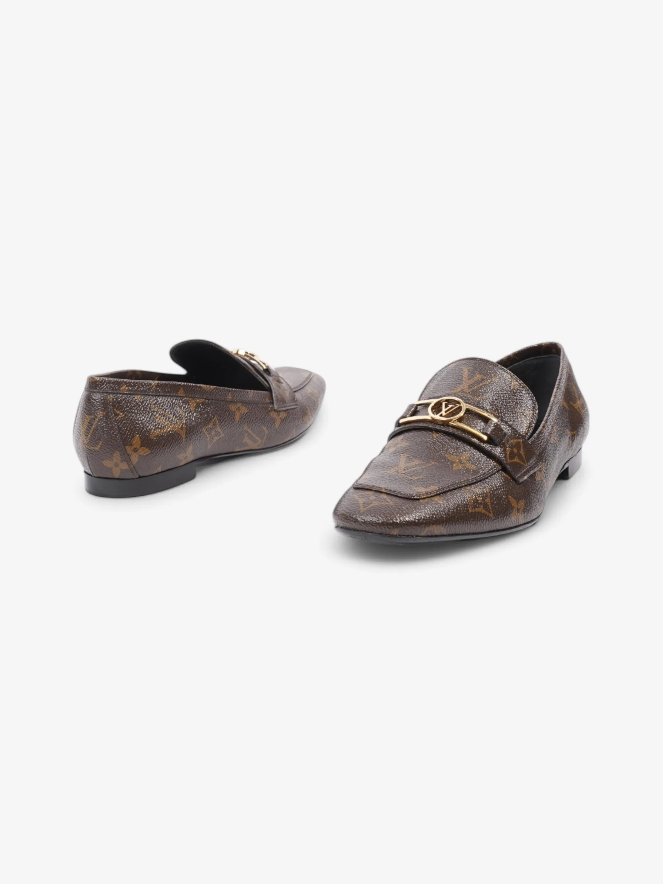Louis Vuitton Upper Case Flat Loafer Monogram Coated Canvas EU 38 UK 5