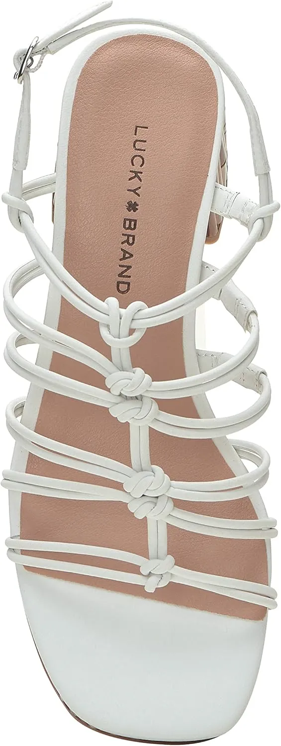 Lucky Brand Women's Bassie Strappy High Heel Sandal Heeled