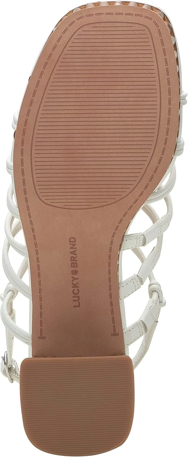 Lucky Brand Women's Bassie Strappy High Heel Sandal Heeled