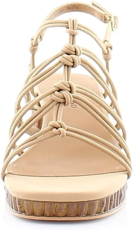 Lucky Brand Women's Bassie Strappy High Heel Sandal Heeled
