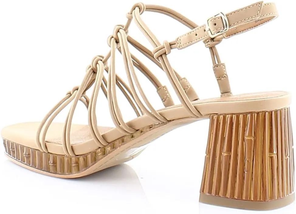 Lucky Brand Women's Bassie Strappy High Heel Sandal Heeled