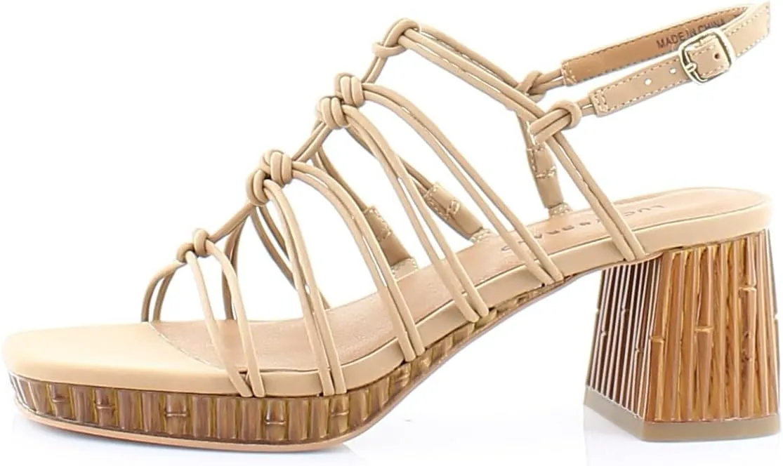 Lucky Brand Women's Bassie Strappy High Heel Sandal Heeled