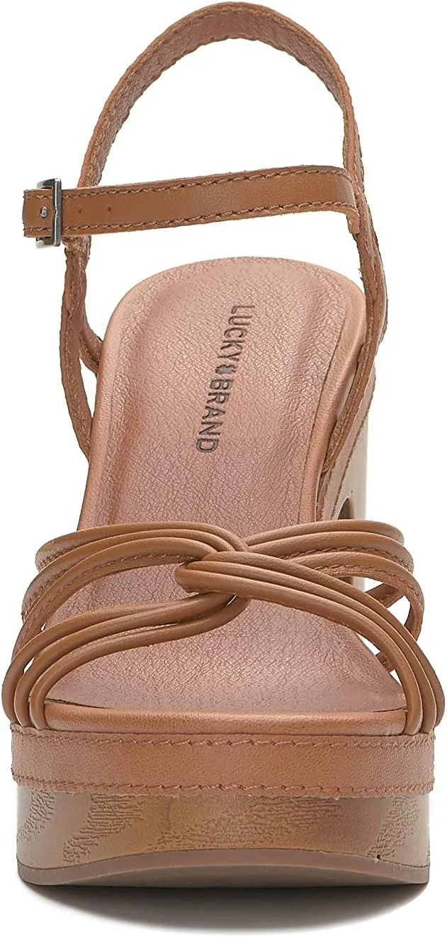 Lucky Brand Women's Ismene Strappy High Heel Sandal Heeled