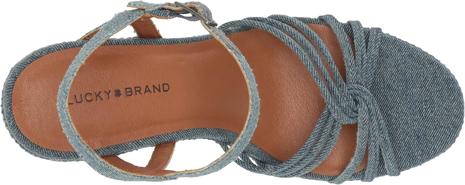 Lucky Brand Women's Ismene Strappy High Heel Sandal Heeled