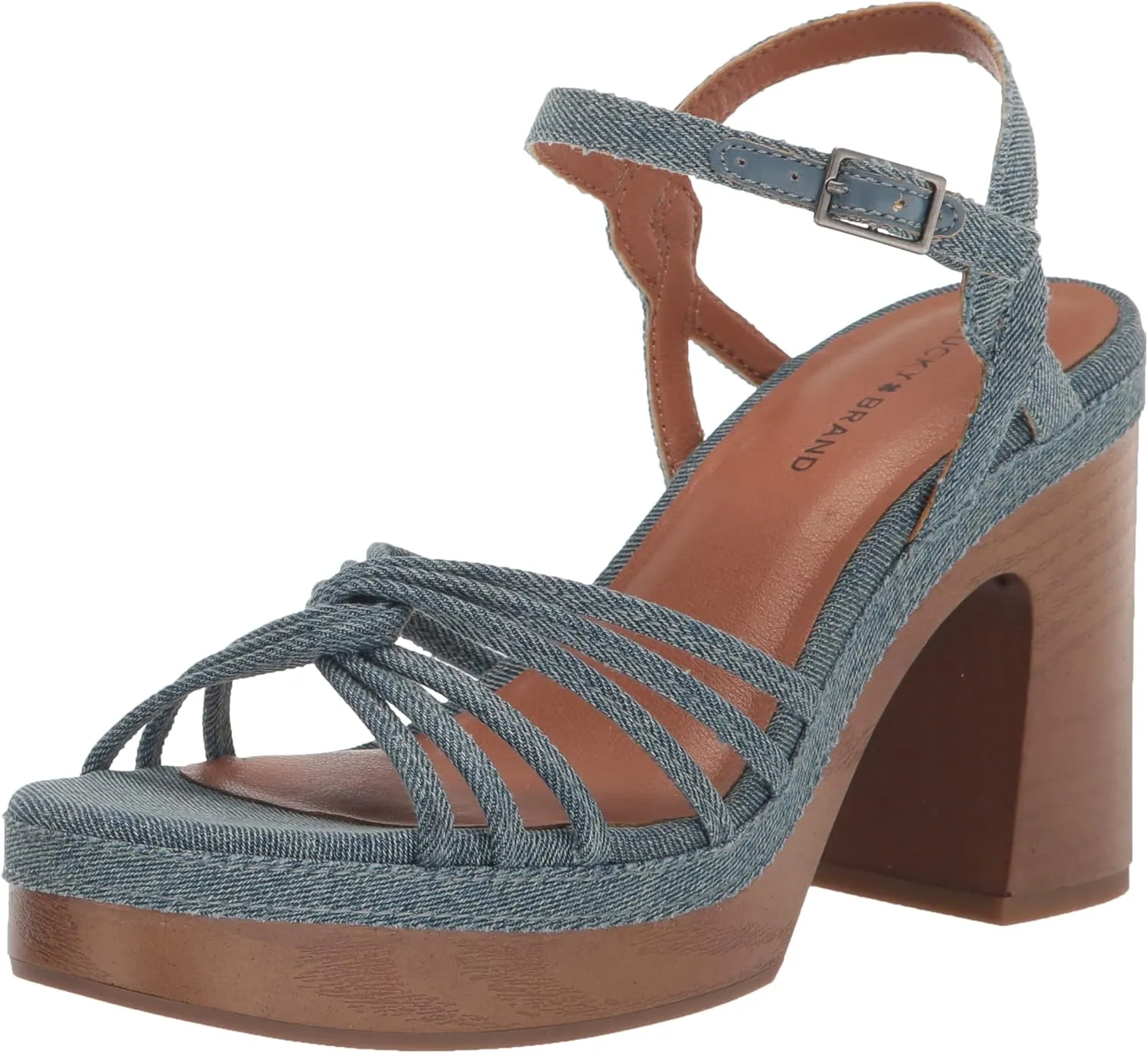 Lucky Brand Women's Ismene Strappy High Heel Sandal Heeled