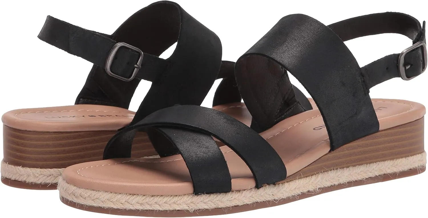 Lucky Brand Women's Waeka Sandal Strappy Wedge Casual