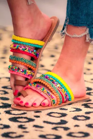 Lynden Strappy Slide Sandals