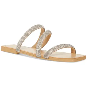 Madden Girl Women's Parfait Flat Sandal, Silver Multi, 10