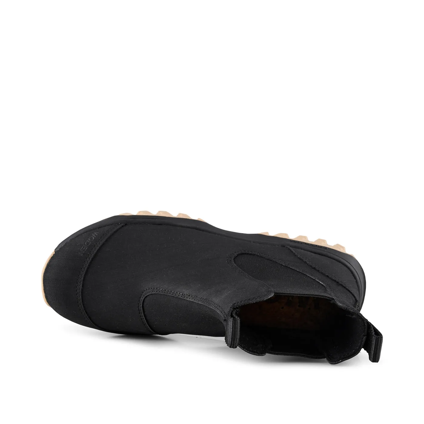 Magda Rubber Track Boot - Black/Beige
