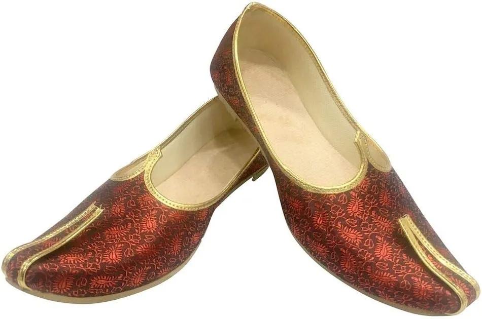 Mens Mehroon Sherwani Jutti Wedding Shoes Indian Shoes Ethnic Shoes Mojari Juti