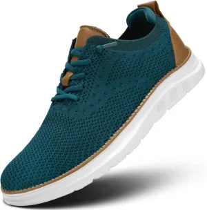 Men's Mesh Sneakers Oxfords Lace-Up Lightweight Casual Walking Shoes Driving Shoes