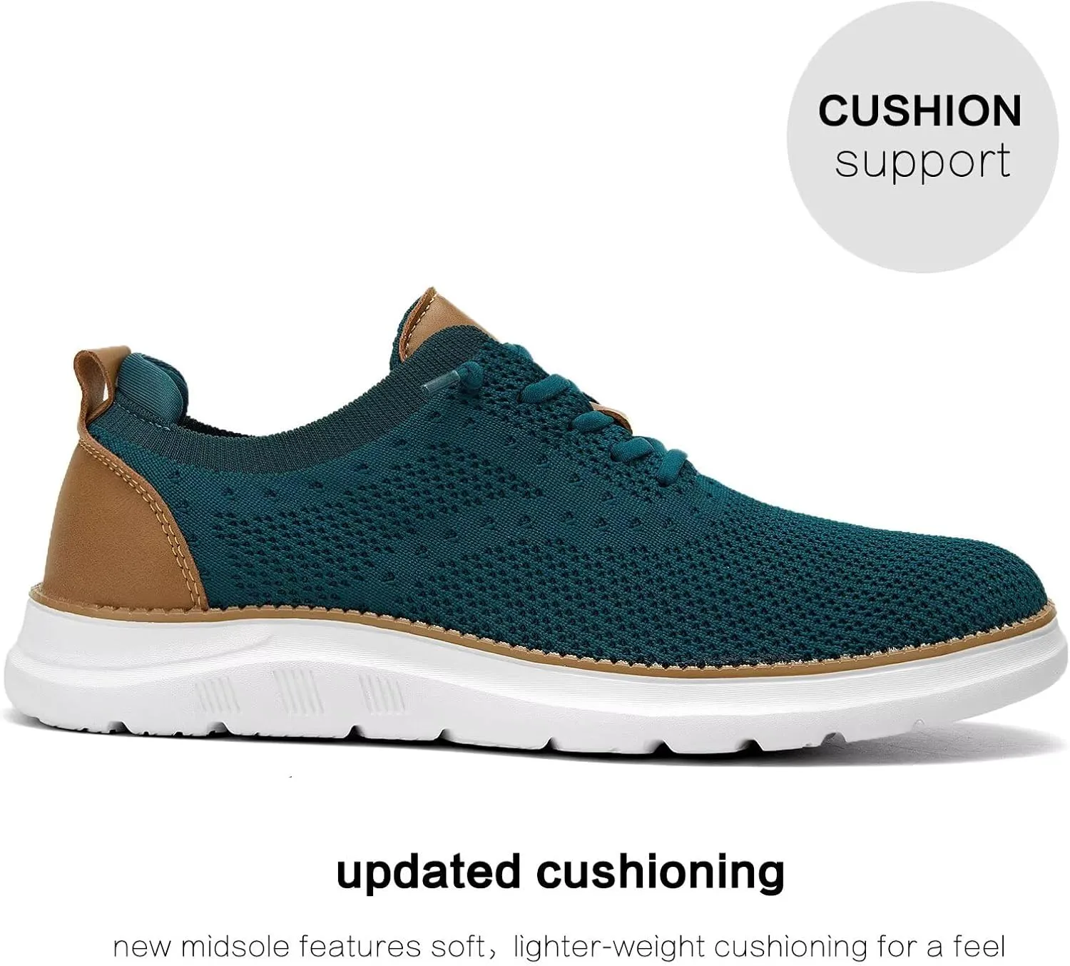 Men's Mesh Sneakers Oxfords Lace-Up Lightweight Casual Walking Shoes Driving Shoes