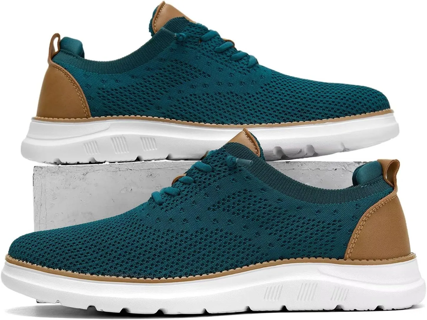 Men's Mesh Sneakers Oxfords Lace-Up Lightweight Casual Walking Shoes Driving Shoes