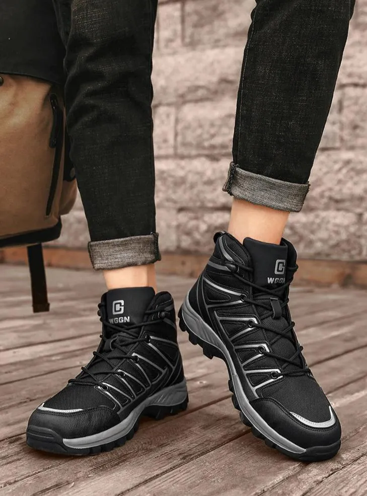 Men's Synthetic Leather High-Top Hiking Boot