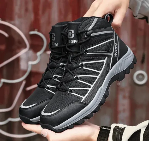 Men's Synthetic Leather High-Top Hiking Boot