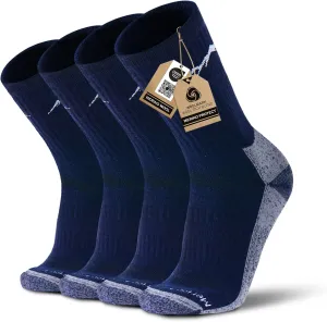 Merino Protect Merino Wool Socks for Men Warm Soft Hiking Socks Odor Resistant Crew Socks Hiking Hunting Cycling