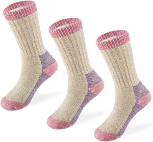 MERIWOOL Merino Wool Kids Hiking Socks for Children 3 Pairs