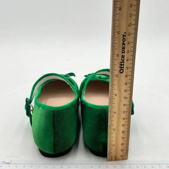Miss Left  Women Bowknots Ankle Strap Mary Jane Classic Closed Round Toe Ballet