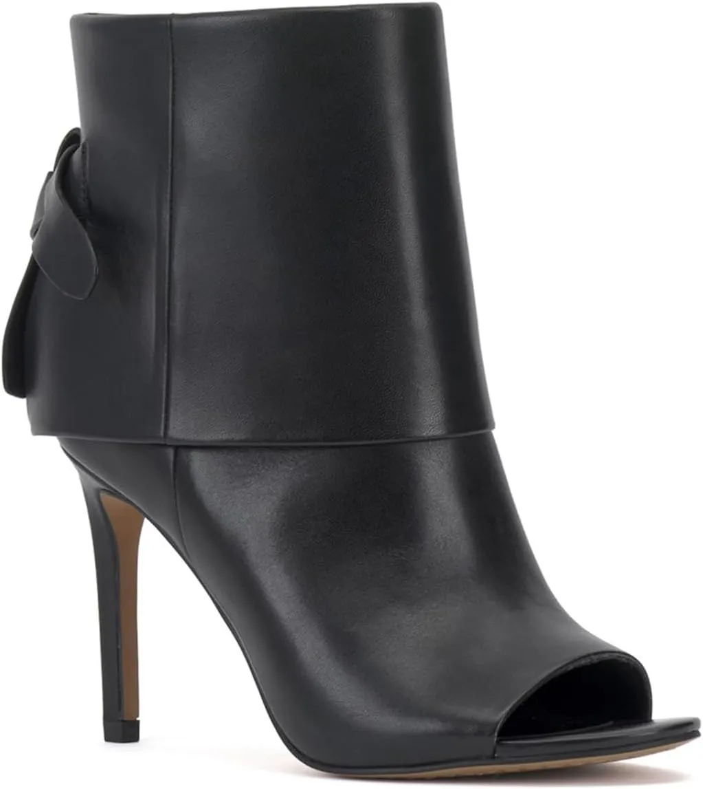 MOOMMO Women Sexy High Heels Booties Open Peep Toe Bow-Knot Suede Stiletto Ankle Boots Pointed Toe 4" Heels Zipper Trouser Leg Covered Dress Fall Booties Fashion Wedding Office Retro 4-11 M US