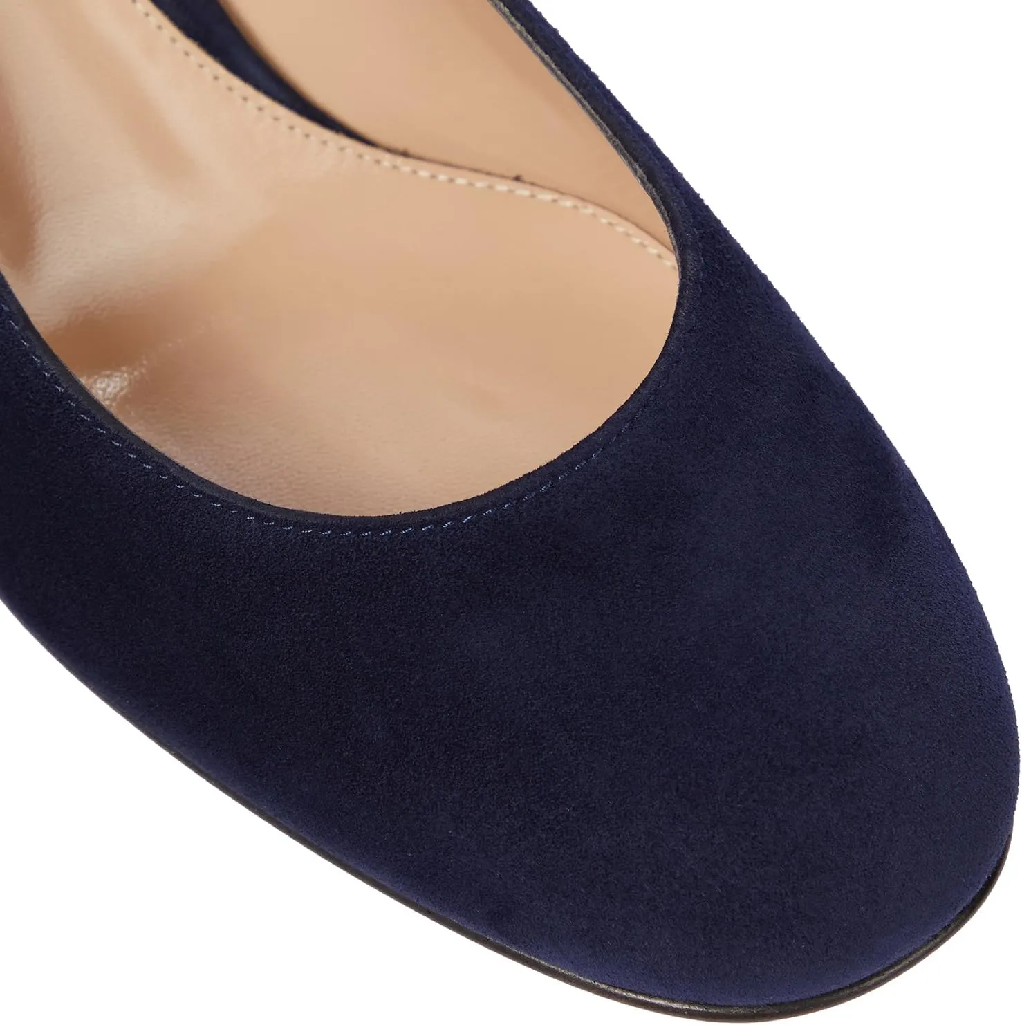 MOOMMO Women's Classic Chunky Block Heel Suede Pumps Round Closed Toe Slip On 2" Low Thick Heels Dress Shoes Matte Patent Leather Spring Fashion Office Work Pump Basic Shoe Elegant Wedding 4-11 M US