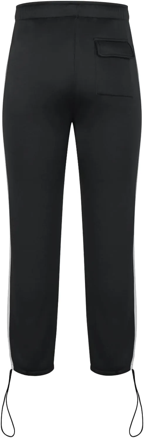 Muscularfit Mens Casual Pants Stretch Waist Big and Tall Athletic Sweatpants with Pockets Lightweight Solid Lounge Fall Pants