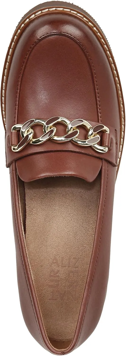Naturalizer Women's Desi Chain Detail Lug Sole Heel Loafer