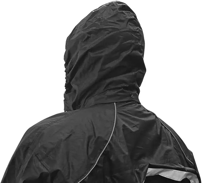 Nelson Rigg Stormrider Rain Suit; 100% Waterproof, Pants and Jacket Included with Reflective Striping (Hi-Vis Yellow/Black, Medium)