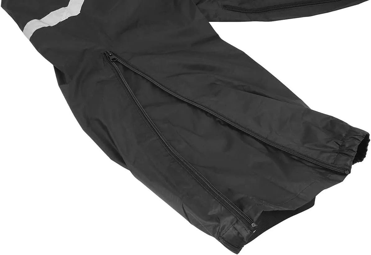 Nelson Rigg Stormrider Rain Suit; 100% Waterproof, Pants and Jacket Included with Reflective Striping (Hi-Vis Yellow/Black, Medium)