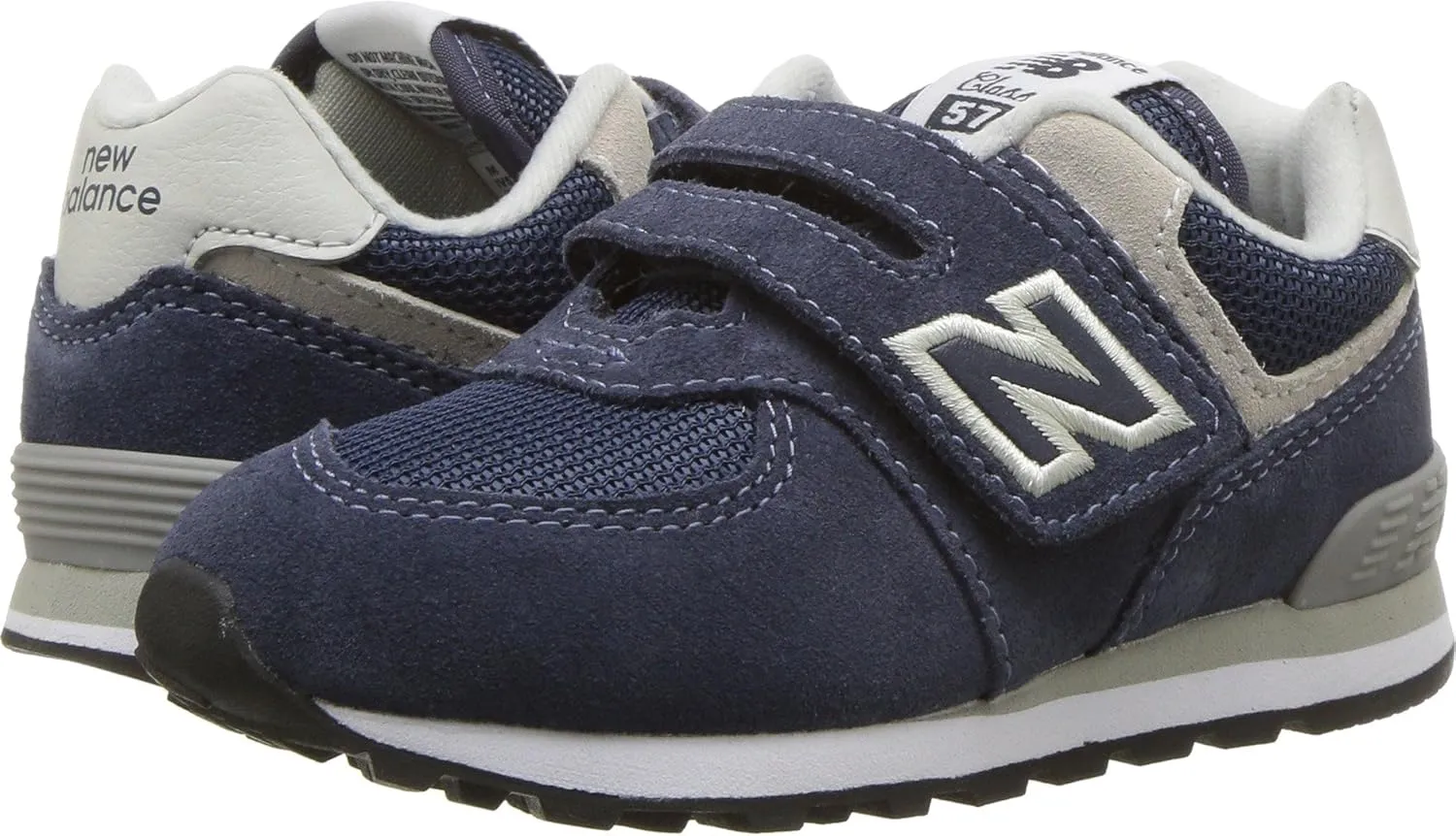 New Balance Kids' 574 V1 Scribble Hook and Loop Sneaker