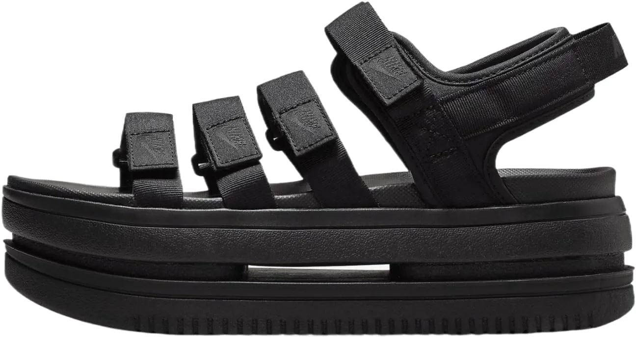 Nike Icon Classic Women's Sandals (DH0224-004, Black/Black/Black) Size 7