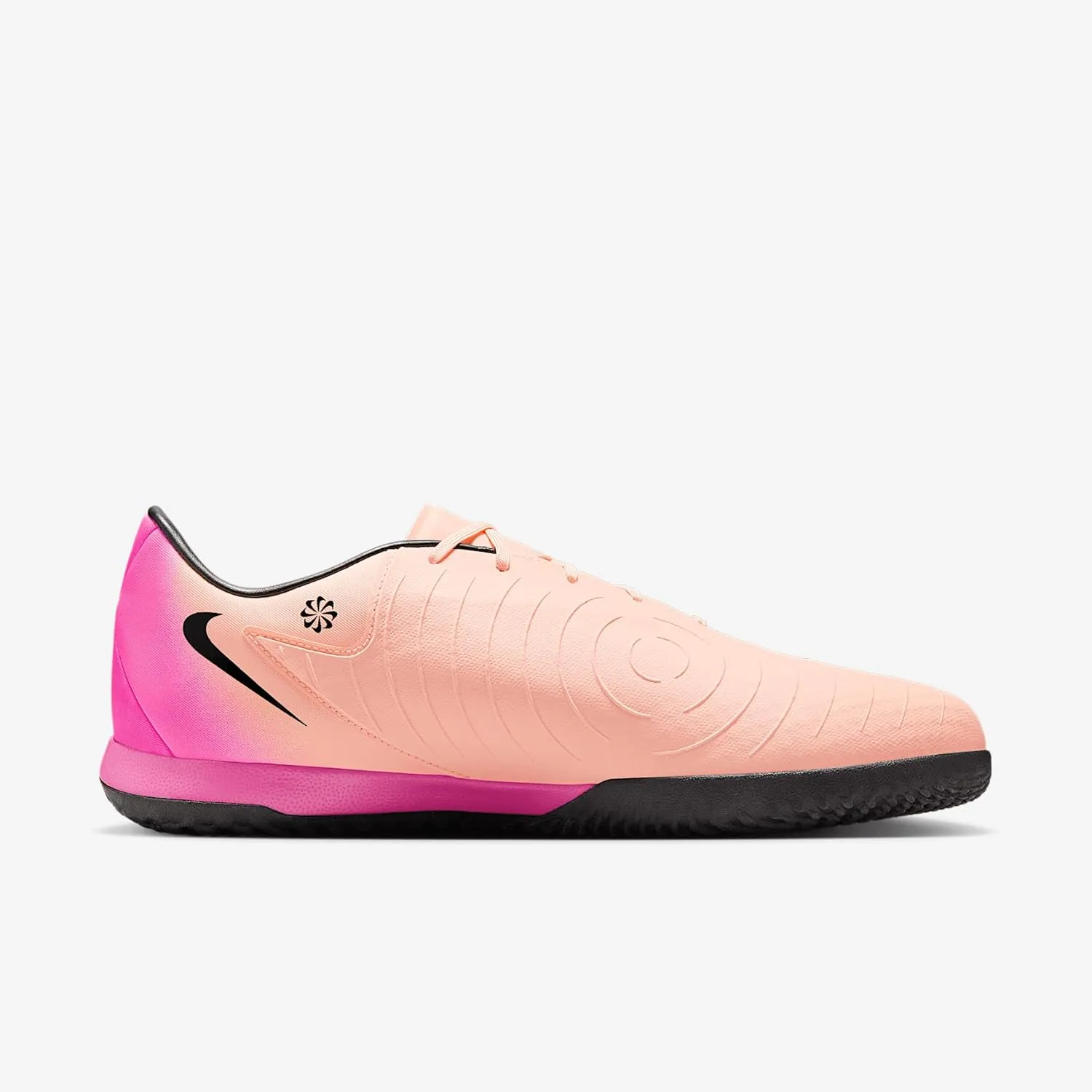 Nike Phantom GX 2 Academy IC Low-Top Soccer Shoes (FJ2581-800, Crimson Tint/Pink Blast/Black)