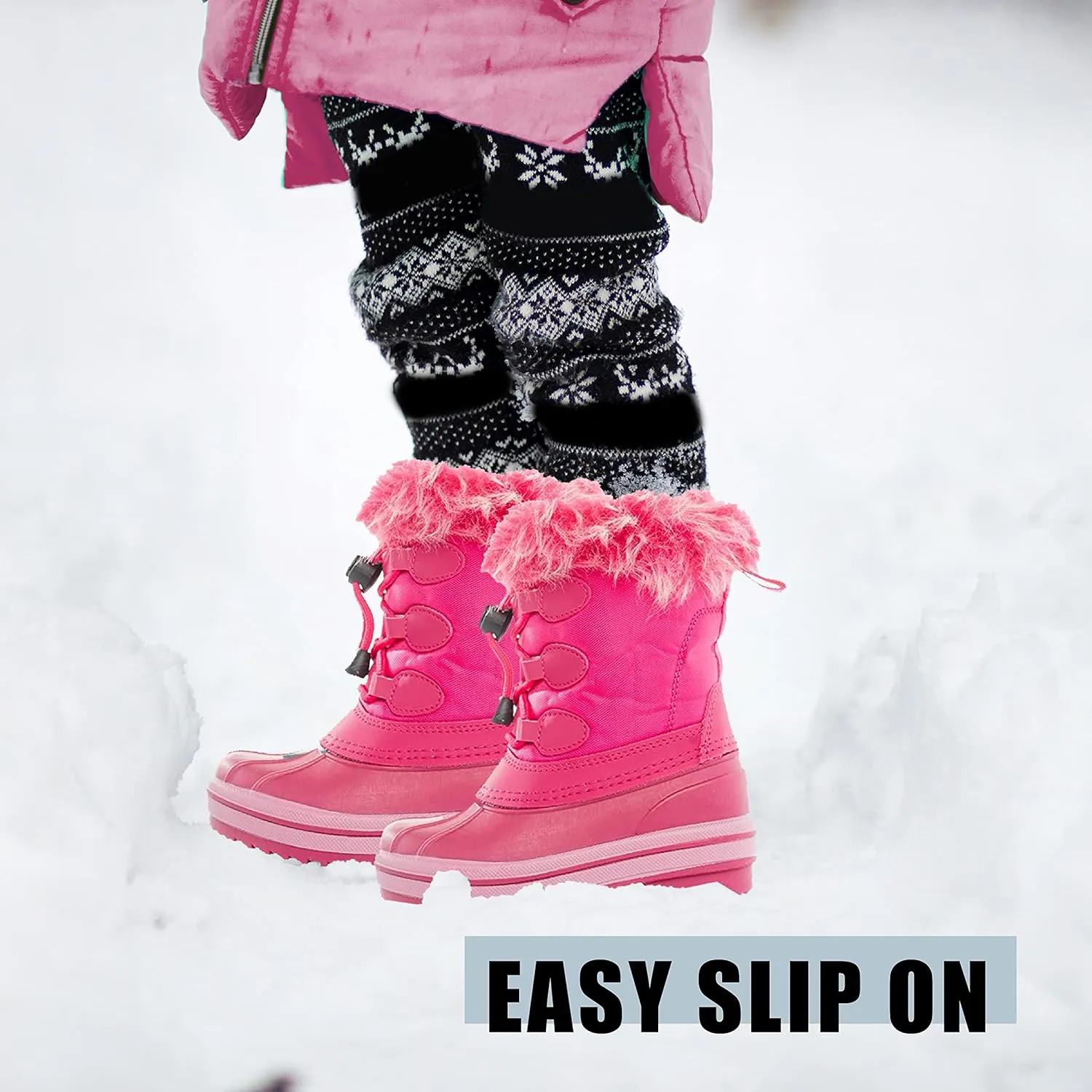 NORTY Waterproof Artic Snow Boots Rated Below Zero for Toddler Kids Boys and Girls