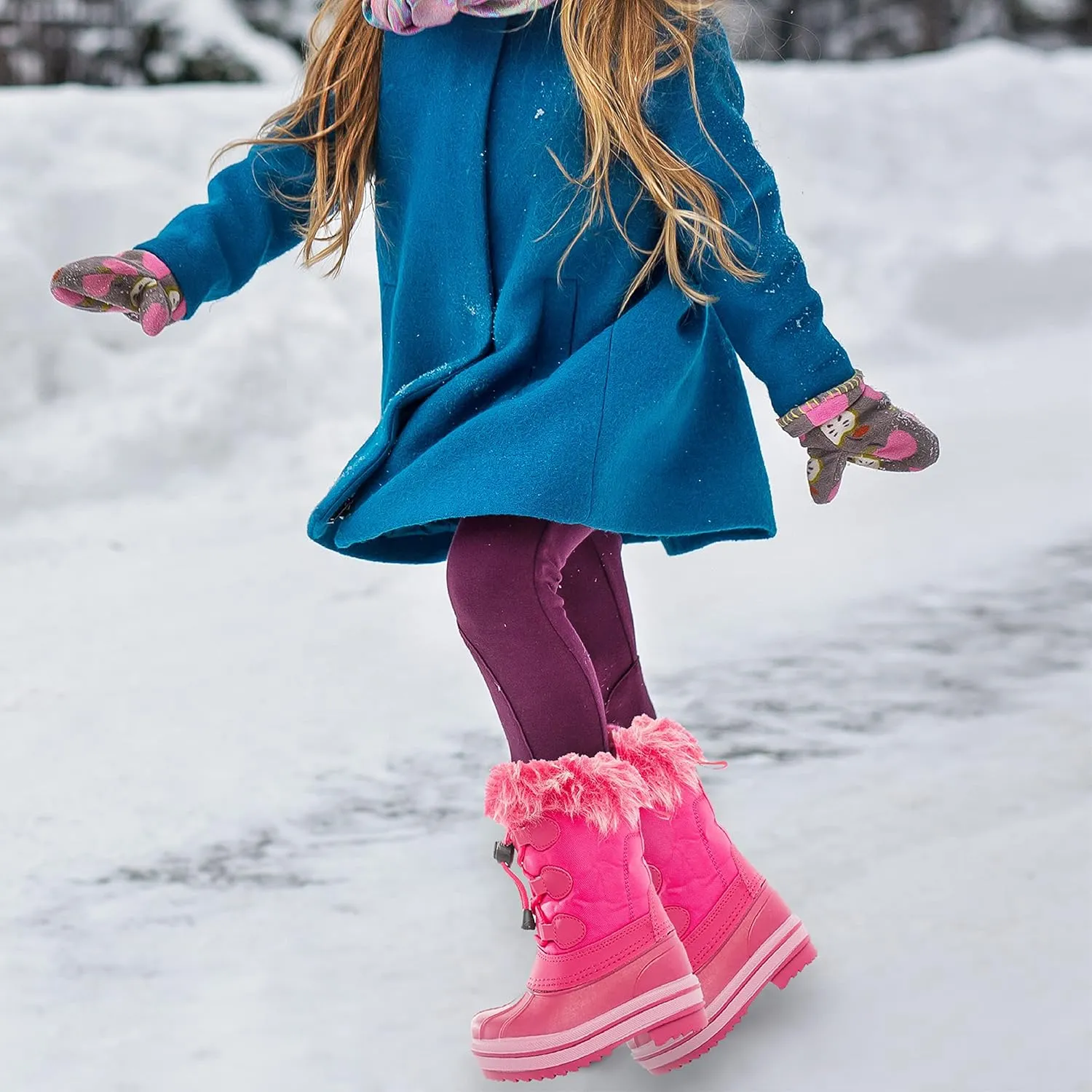 NORTY Waterproof Artic Snow Boots Rated Below Zero for Toddler Kids Boys and Girls