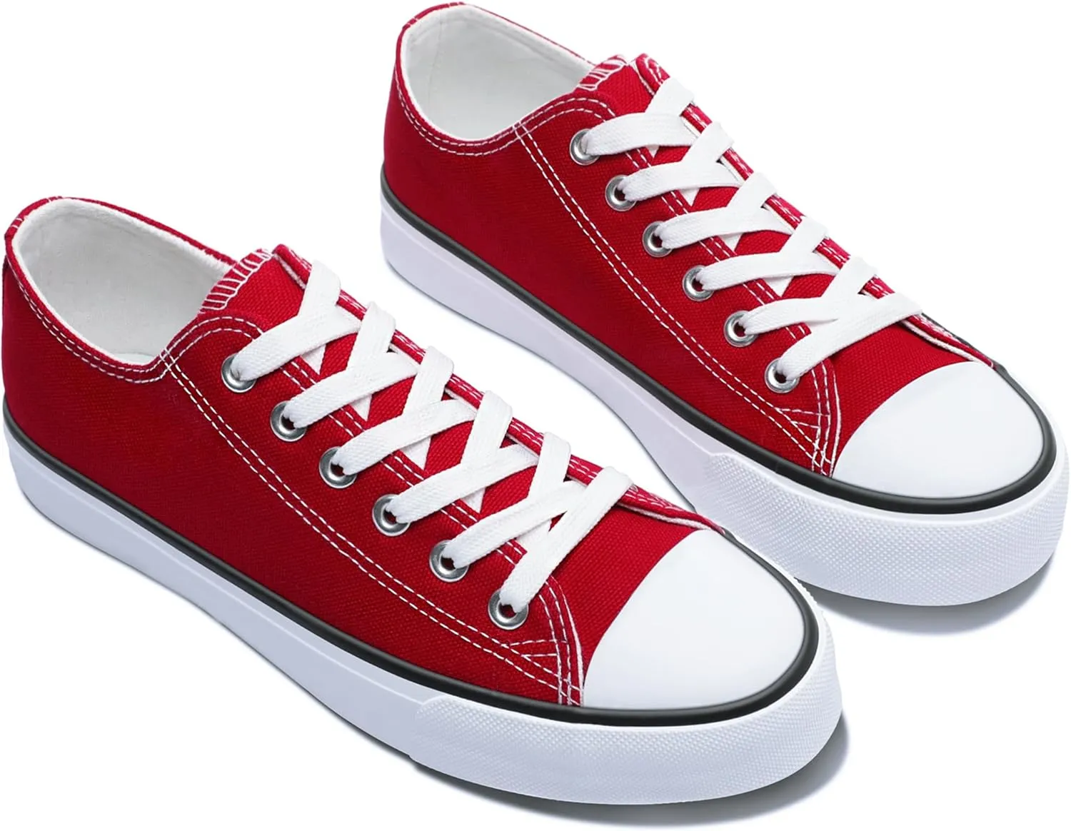 Obtaom Unisex Canvas Shoes Low Top Fashion Sneakers Slip on Walking Shoe