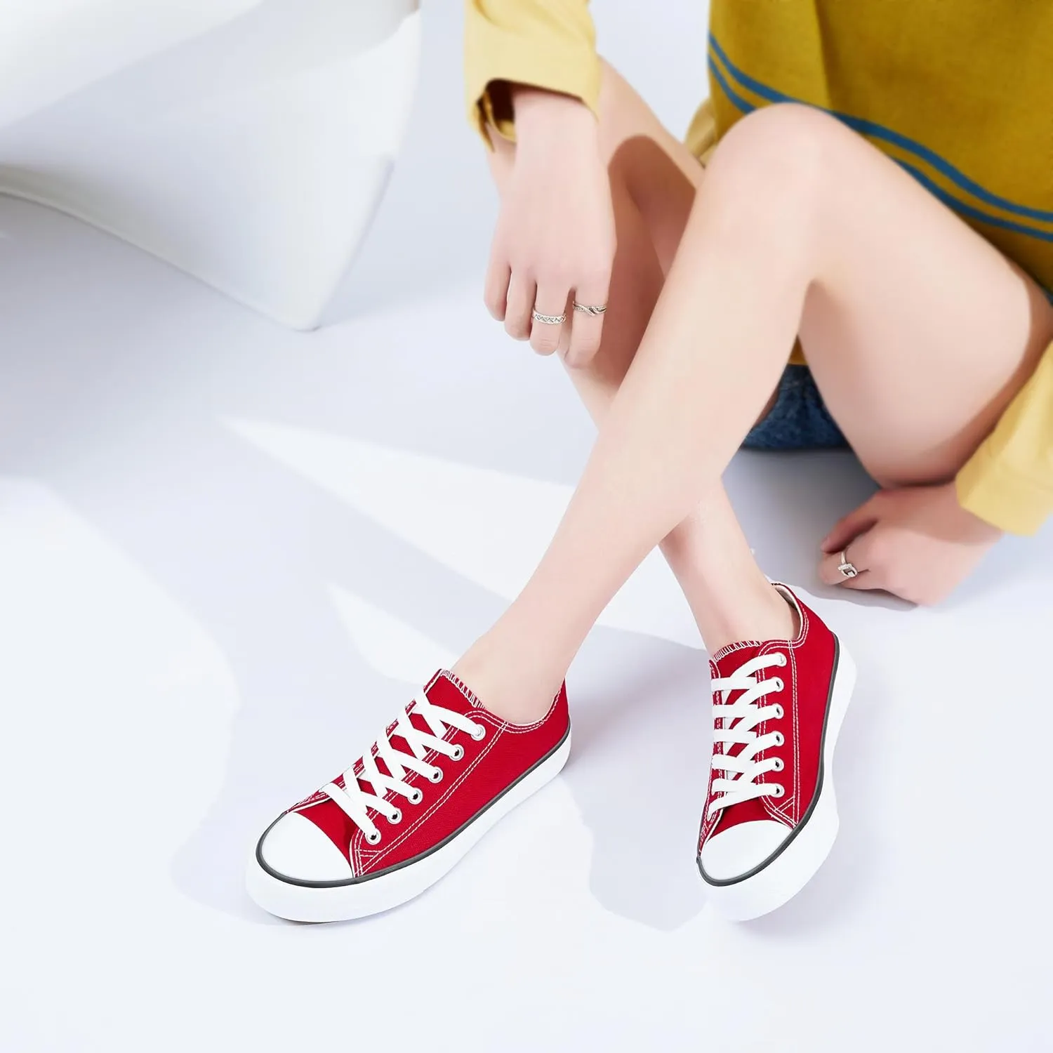 Obtaom Unisex Canvas Shoes Low Top Fashion Sneakers Slip on Walking Shoe