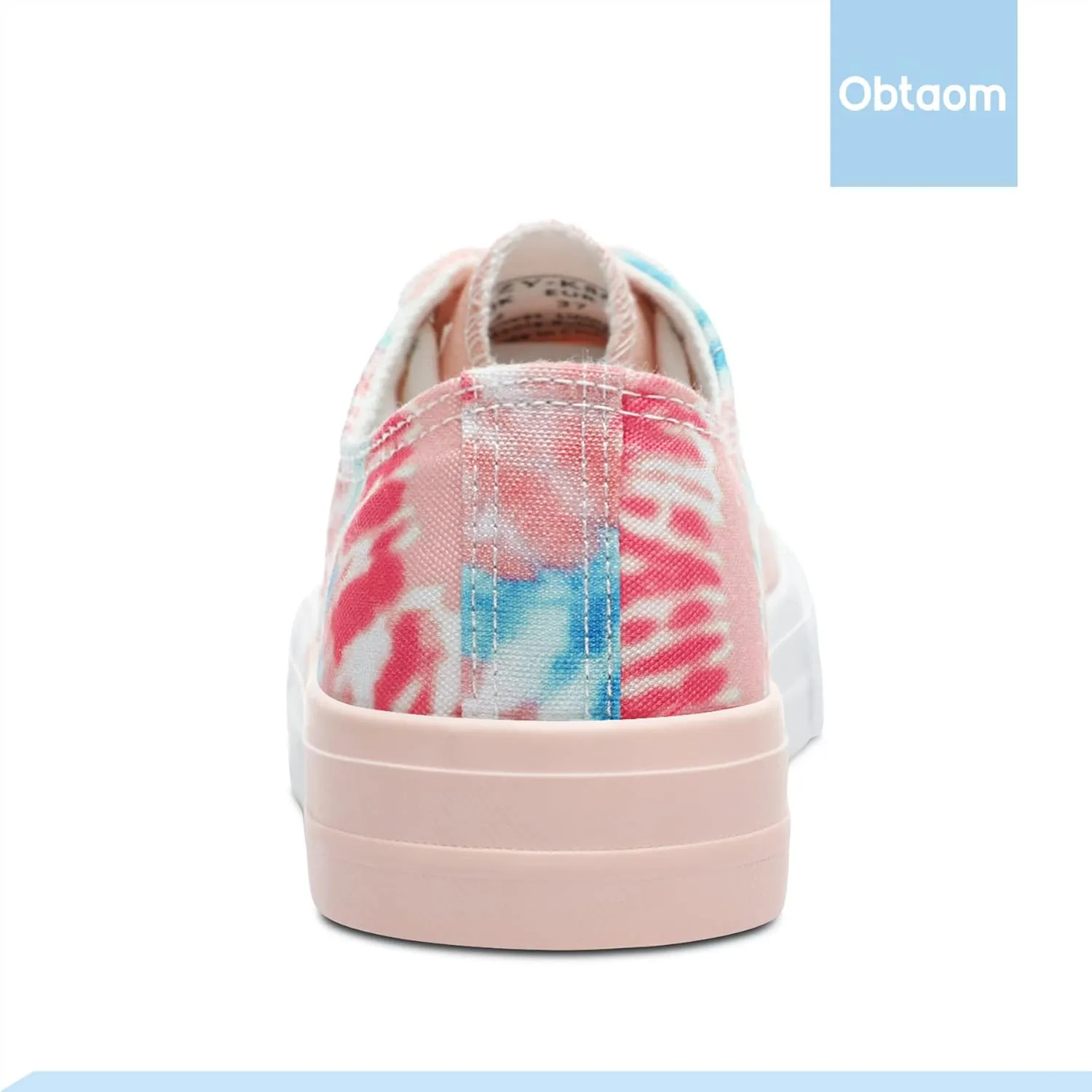 Obtaom Unisex Canvas Shoes Low Top Fashion Sneakers Slip on Walking Shoe
