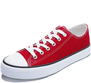 Obtaom Unisex Canvas Shoes Low Top Fashion Sneakers Slip on Walking Shoe