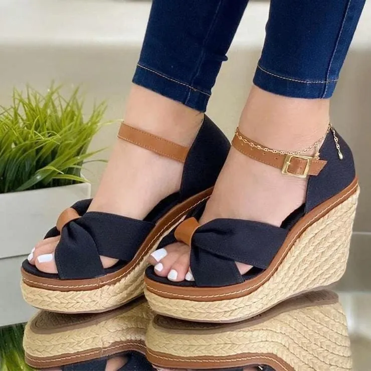 Olivia™  Women's Fashion Buckle Wedge Sandals