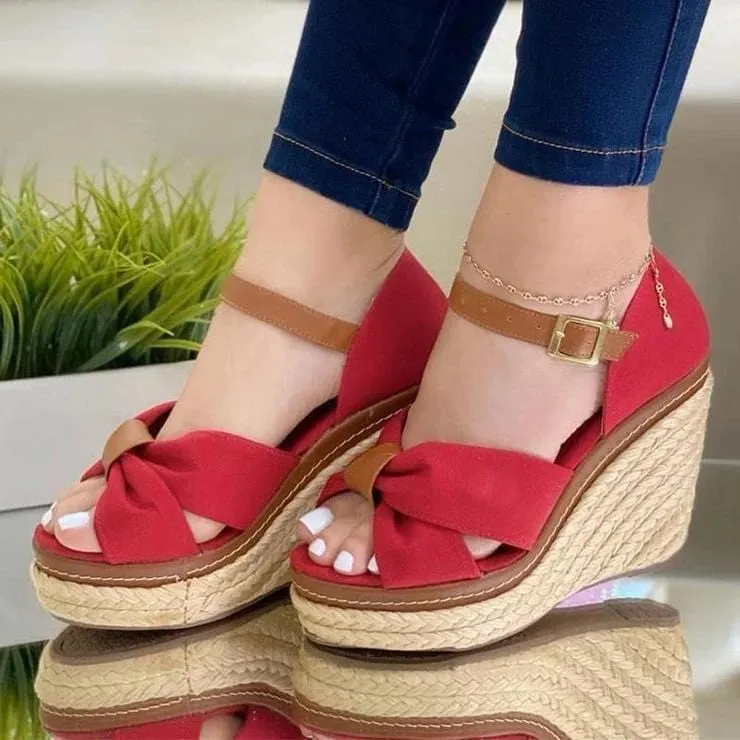Olivia™  Women's Fashion Buckle Wedge Sandals