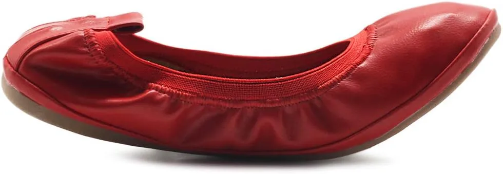 Ollio Women's Shoe Collar Shoe Pull Tab Comfort Ballet Flat