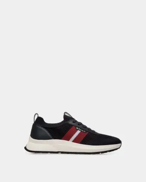 Outline Sneaker in Navy Blue Knit