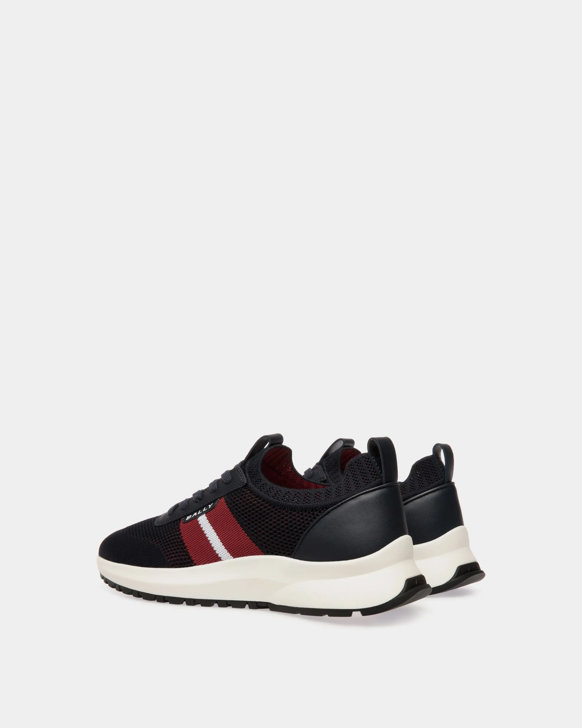 Outline Sneaker in Navy Blue Knit