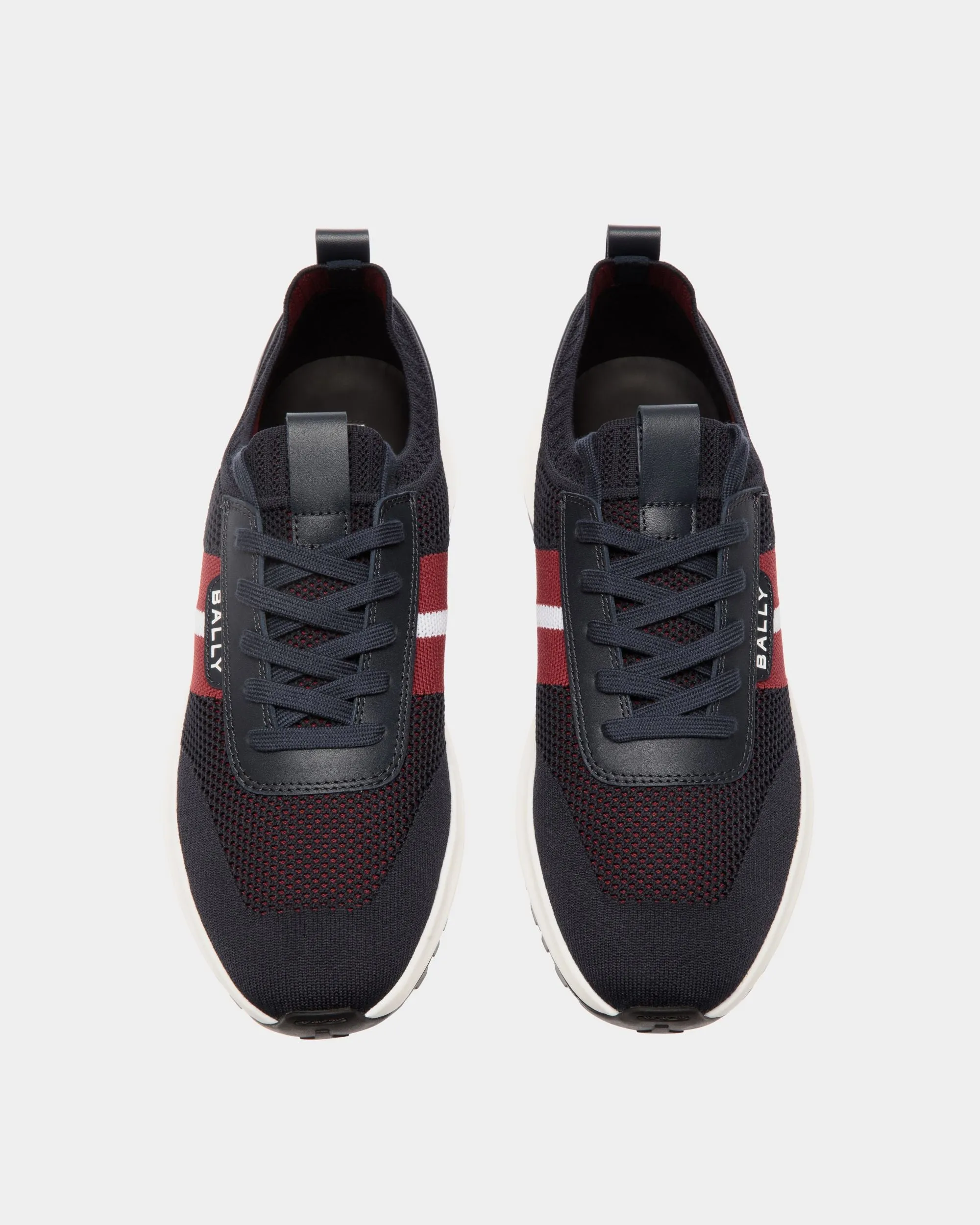 Outline Sneaker in Navy Blue Knit