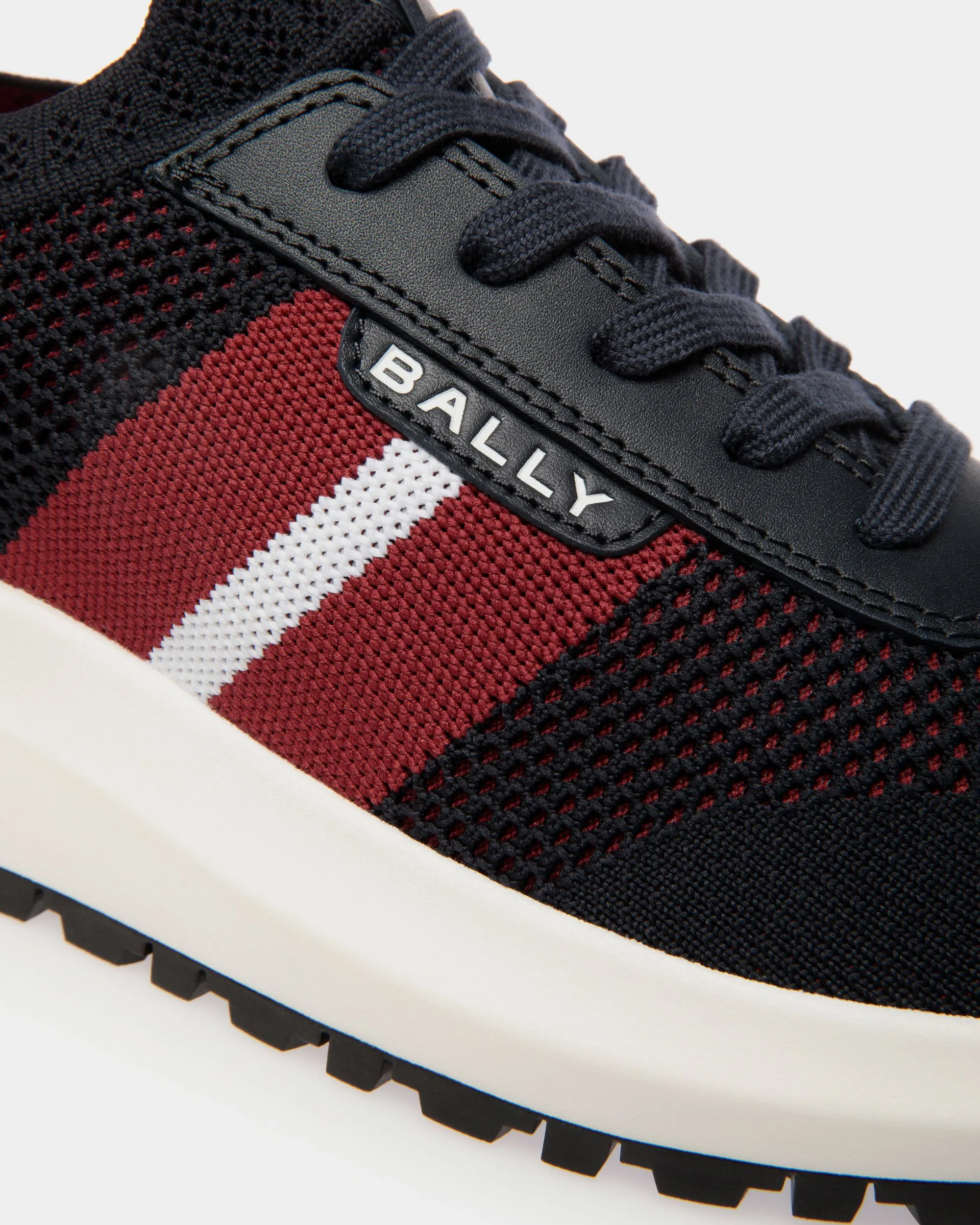 Outline Sneaker in Navy Blue Knit