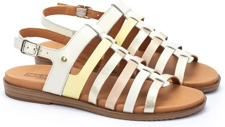 PIKOLINOS Flat Sandals Leather Formentera for Woman