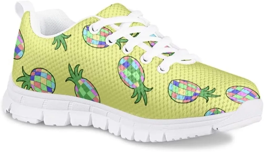 PinUp Angel Cute Sneakers for Girls Breathable Non-Slip Casual Kids Shoe for Back to School