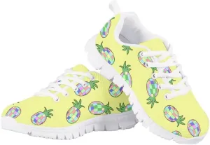 PinUp Angel Cute Sneakers for Girls Breathable Non-Slip Casual Kids Shoe for Back to School