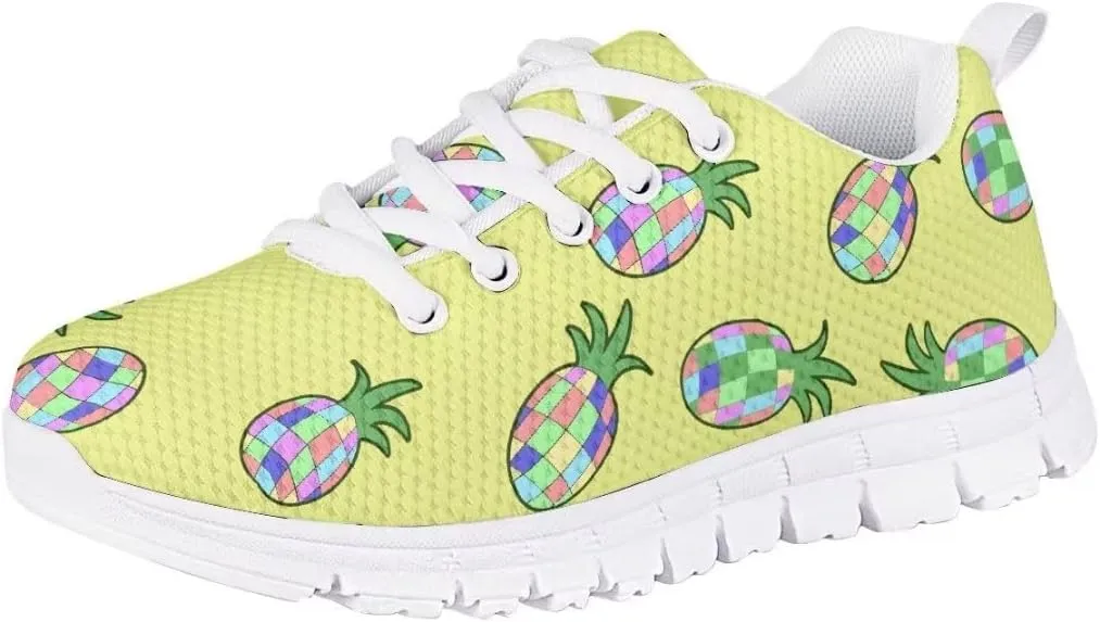 PinUp Angel Cute Sneakers for Girls Breathable Non-Slip Casual Kids Shoe for Back to School