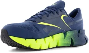 Reebok Men's FloatZig Work Fire and Safety Shoe, Blue and Lime, 9
